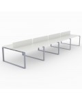 Mesa Bench Modern de 8 puestos de trabajo