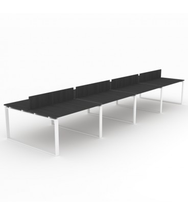 Mesa Bench Modern de 8 puestos de trabajo