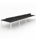 Mesa Bench Modern de 8 puestos de trabajo