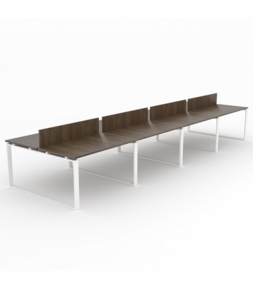 Mesa Bench Modern de 8 puestos de trabajo