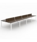 Mesa Bench Modern de 8 puestos de trabajo