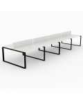Mesa Bench Modern de 8 puestos de trabajo