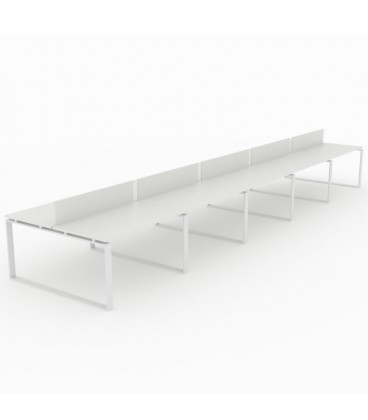 Mesa Bench Modern de 10 puestos de trabajo