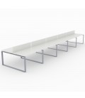Mesa Bench Modern de 10 puestos de trabajo