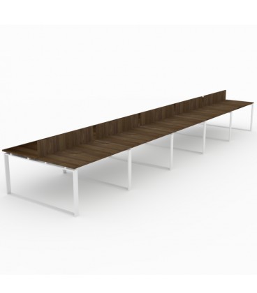 Mesa Bench Modern de 10 puestos de trabajo