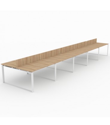 Mesa Bench Modern de 10 puestos de trabajo