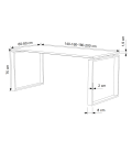 Mesa de escritório OFIPLUS MODERN com elevada resistência aos riscos. Melhor qualidade e preço