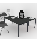 Mesa de escritório OFIPLUS CLASSIC WITH WING com elevada resistência aos riscos. Melhor qualidade e preço