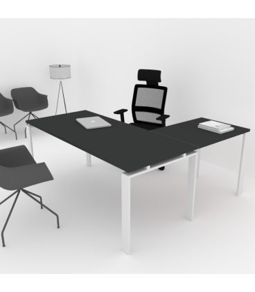 Mesa de escritório OFIPLUS CLASSIC WITH WING com elevada resistência aos riscos. Melhor qualidade e preço