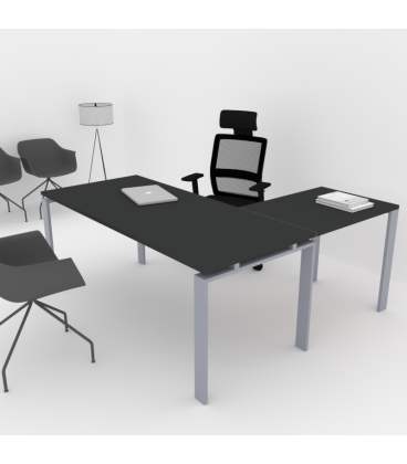 Mesa de escritório OFIPLUS CLASSIC WITH WING com elevada resistência aos riscos. Melhor qualidade e preço