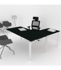 Mesa de escritório OFIPLUS CLASSIC WITH WING com elevada resistência aos riscos. Melhor qualidade e preço