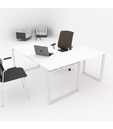Mesa de oficina OFIPLUS MODERN CON ALA con alta resistencia al rayado . Mejor calidad y precio
