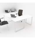 Mesa de escritório OFIPLUS MODERN COM ASA com elevada resistência aos riscos. Melhor qualidade e preço