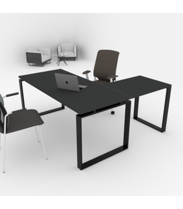 Mesa de oficina OFIPLUS MODERN CON ALA con alta resistencia al rayado . Mejor calidad y precio