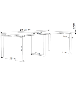 Mesa de reunión OFIMEET CLASSIC NEW-PR