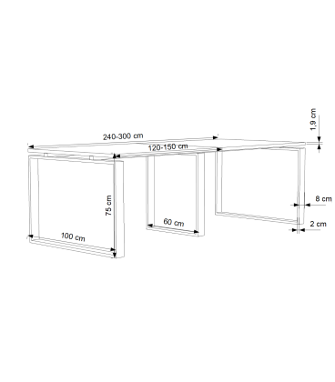 Mesa de reunião OFIMEET MODERN NEW-PR. A melhor qualidade