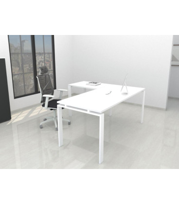 Mesa de escritório OFIPLUS CLASSIC WITH WING com elevada resistência aos riscos. Melhor qualidade e preço