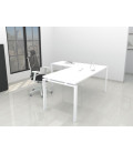 Mesa de escritório OFIPLUS CLASSIC WITH WING com elevada resistência aos riscos. Melhor qualidade e preço