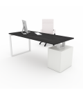 Mesa de oficina moderna Ofiplus-SC-SY chapa metálica con cajonera