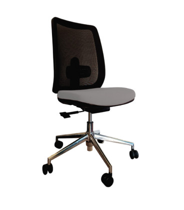 Silla giratoria, base de aluminio, ANÍBAL