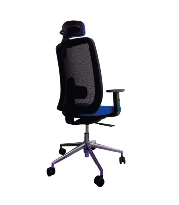 Silla giratoria, con base de aluminio y cabezal, ANÍBAL