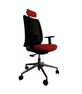 Silla giratoria, con base de aluminio y cabezal, ANÍBAL