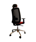 Silla giratoria, con base de aluminio y cabezal, ANÍBAL