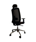 Silla giratoria, con base de aluminio y cabezal, ANÍBAL