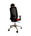 Silla giratoria, con base de aluminio y cabezal, ANÍBAL