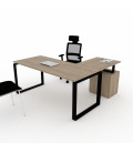 Mesa de oficina OFIPLUS MODERN con ALA y SOPORTE CAJONERA ML