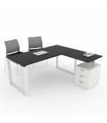 Mesa de oficina OFIPLUS MODERN con ALA y SOPORTE CAJONERA DL
