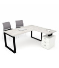 Mesa de oficina OFIPLUS MODERN con ALA y SOPORTE CAJONERA SY