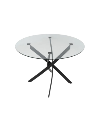 Compra la mesa de cristal FONTANA BLACK