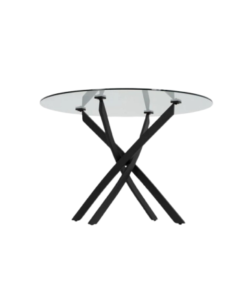 Compra la mesa de cristal FONTANA BLACK