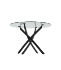 Compra la mesa de cristal FONTANA BLACK