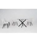 Compra la mesa de cristal FONTANA BLACK