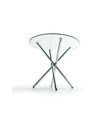 Mesa con tapa de cristal GENOVA