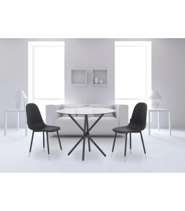 Mesa con tapa de cristal GENOVA