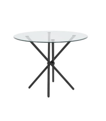 Mesa con tapa de cristal GENOVA