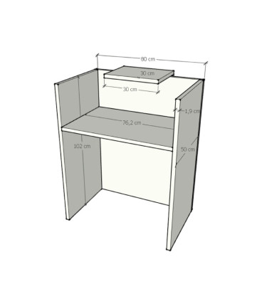 Balcão pequeno e barato. Balcão de qualidade, tamanho pequeno.
