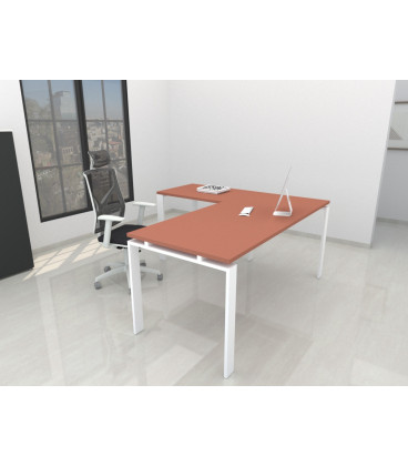 Mesa de escritório OFIPLUS CLASSIC WITH WING com elevada resistência aos riscos. Melhor qualidade e preço