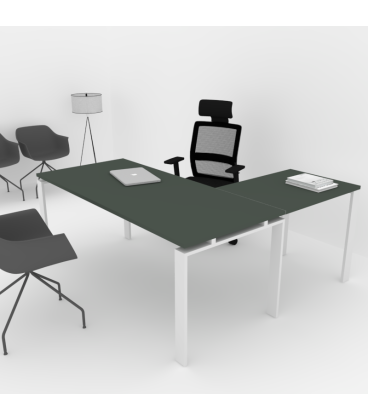 Mesa de escritório OFIPLUS CLASSIC WITH WING com elevada resistência aos riscos. Melhor qualidade e preço