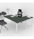 Mesa de escritório OFIPLUS CLASSIC WITH WING com elevada resistência aos riscos. Melhor qualidade e preço