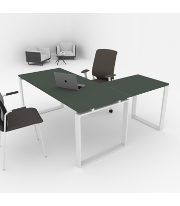 Mesa de oficina OFIPLUS MODERN CON ALA con alta resistencia al rayado . Mejor calidad y precio
