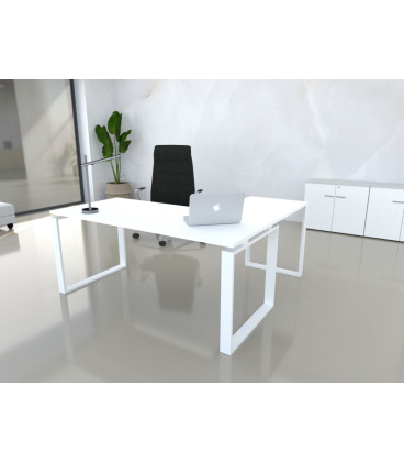 Mesa de escritório OFIPLUS MODERN COM ASA com elevada resistência aos riscos. Melhor qualidade e preço