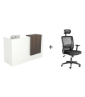 【PACK Receção Básica Balcão e Cadeira Sevilha】Melhor qualidade e preço no Oficit.