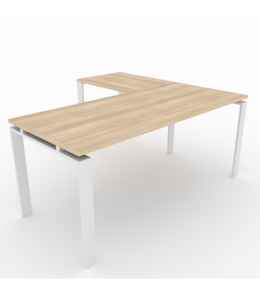 Pack Mesa de oficina OFIPLUS CLASSIC CON ALA ML + Silla BERNAY + BUCK 3C + PASACABLE REDONDO PVC