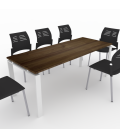 PACK Mesa de reunião OFIMEET CLASSIC ML + 6 CADEIRAS SPACIO SEM BRAÇOS