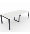 Compre o PACOTE Mesa de reunião OFIMEET CLASSIC ML-PR + Cadeira STEP-TAPI.
