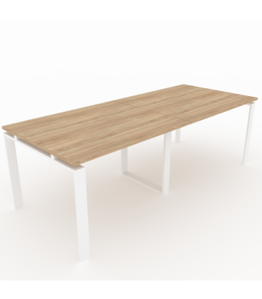 Compre o PACOTE Mesa de reunião OFIMEET CLASSIC ML-PR + Cadeira STEP-TAPI.